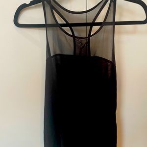 Black workout tank